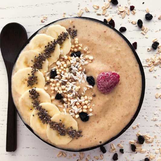 Banana Peanut Butter & Cinnamon Smoothie Bowl