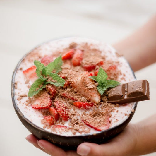 Strawberry & Cream Smoothie Bowl