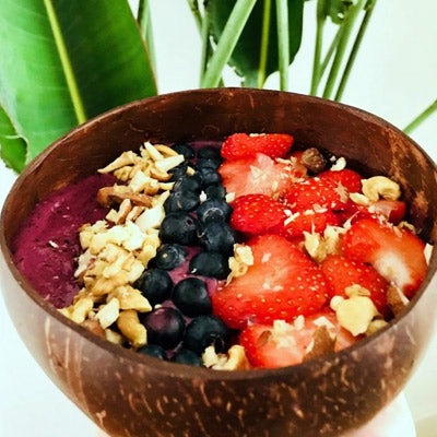 Tropical acai coconut bowl