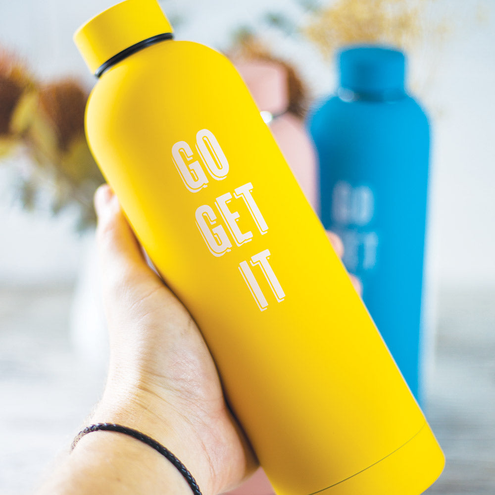 Sunshine 'Go Get It' Insulated Water Bottle Reusable Water Bottle 750ml