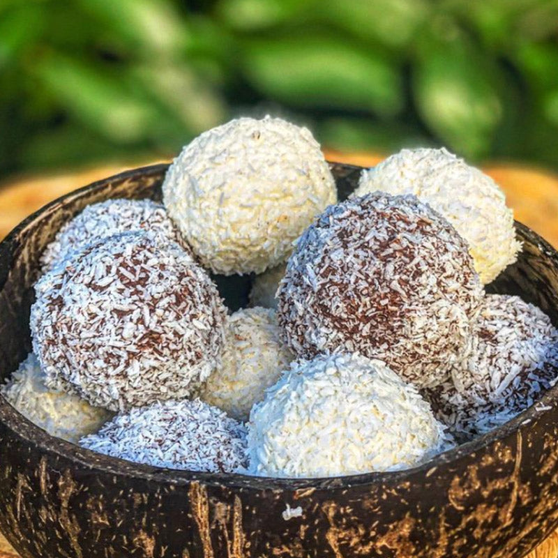 No Bake Coconut Protein Balls