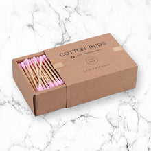 Load image into Gallery viewer, Pink Bamboo Cotton Buds
