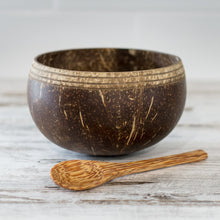 Load image into Gallery viewer, Boho Coconut Bowl with Spoon
