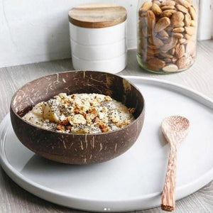 Coconut bowl and spoon