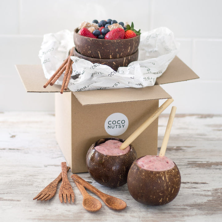 Coconut Bowls Gift Set for Two