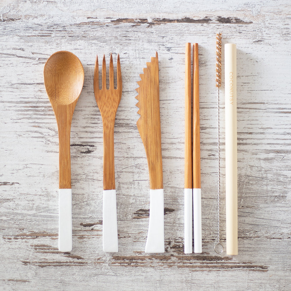 Eco friendly bamboo cutlery set 