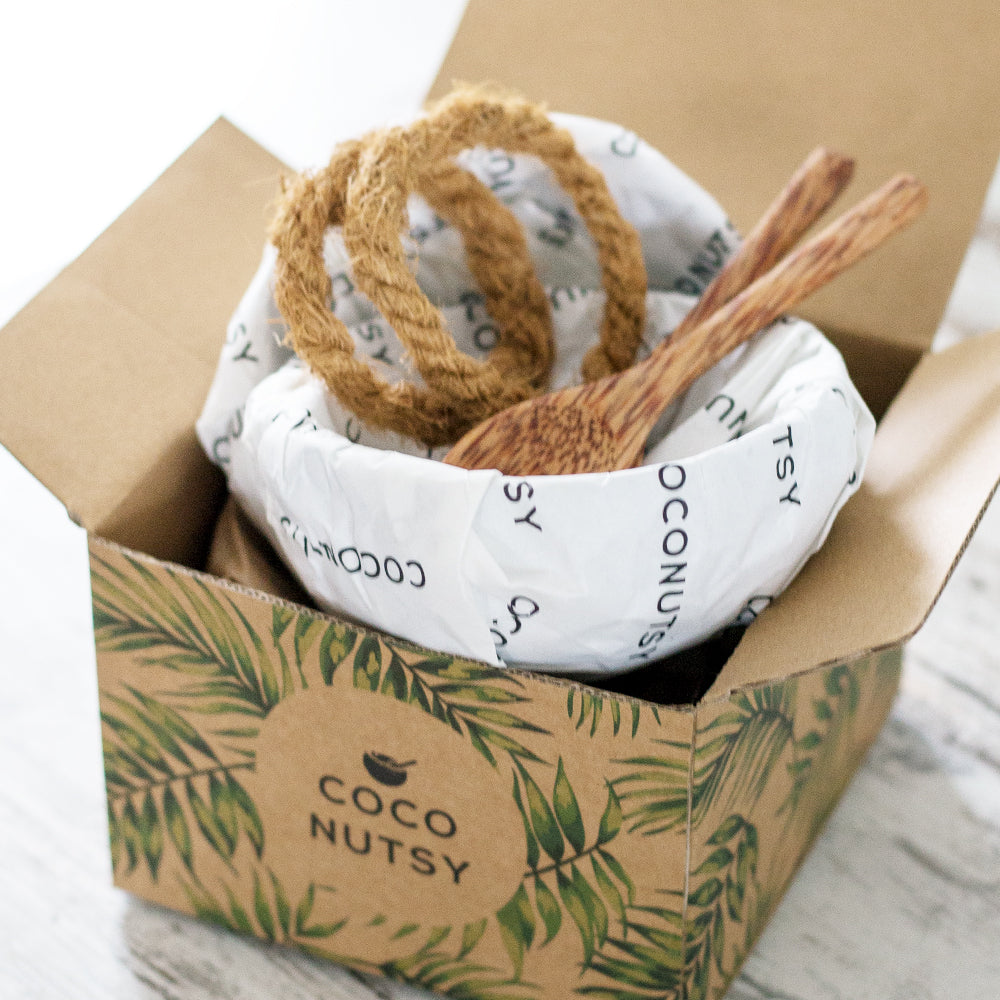 Coconut Bowl Gift Set Coconutsy