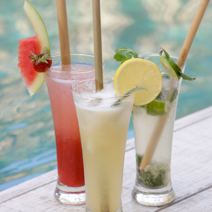 Hotel Pool Bamboo Straws