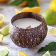 Load image into Gallery viewer, Zingy Citrus Coconut Soy Candle
