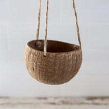 Load image into Gallery viewer, Coconut Husk Shell Hanging Planter
