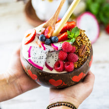 Load image into Gallery viewer, Romantic smoothie coconut bowl
