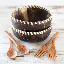 Load image into Gallery viewer, Palm Leaf Coconut Bowl
