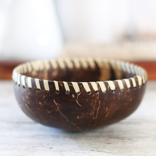 Palm Leaf Coconut Bowl