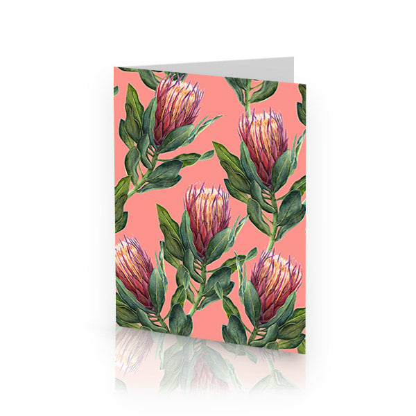Pink Natives Message Card