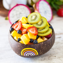 Load image into Gallery viewer, Fruit salad in a coconut bowl
