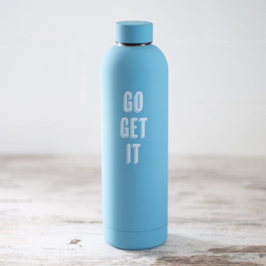 Blue Insulated Water Bottle