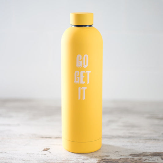 Yellow Insulated Water Bottle